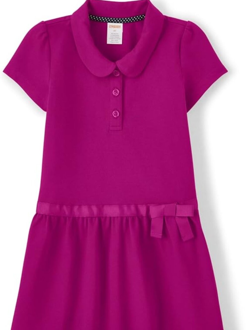 Gymboree Girls Magneta Short Sleeve Knit Polo Dress Size 10
